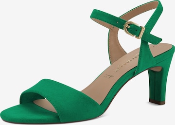 TAMARIS - Sandalias con hebilla en verde: frente