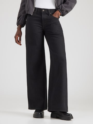 LEVI'S ® Wide leg Τζιν 'Middy Wide Leg' σε μαύρο: μπροστά