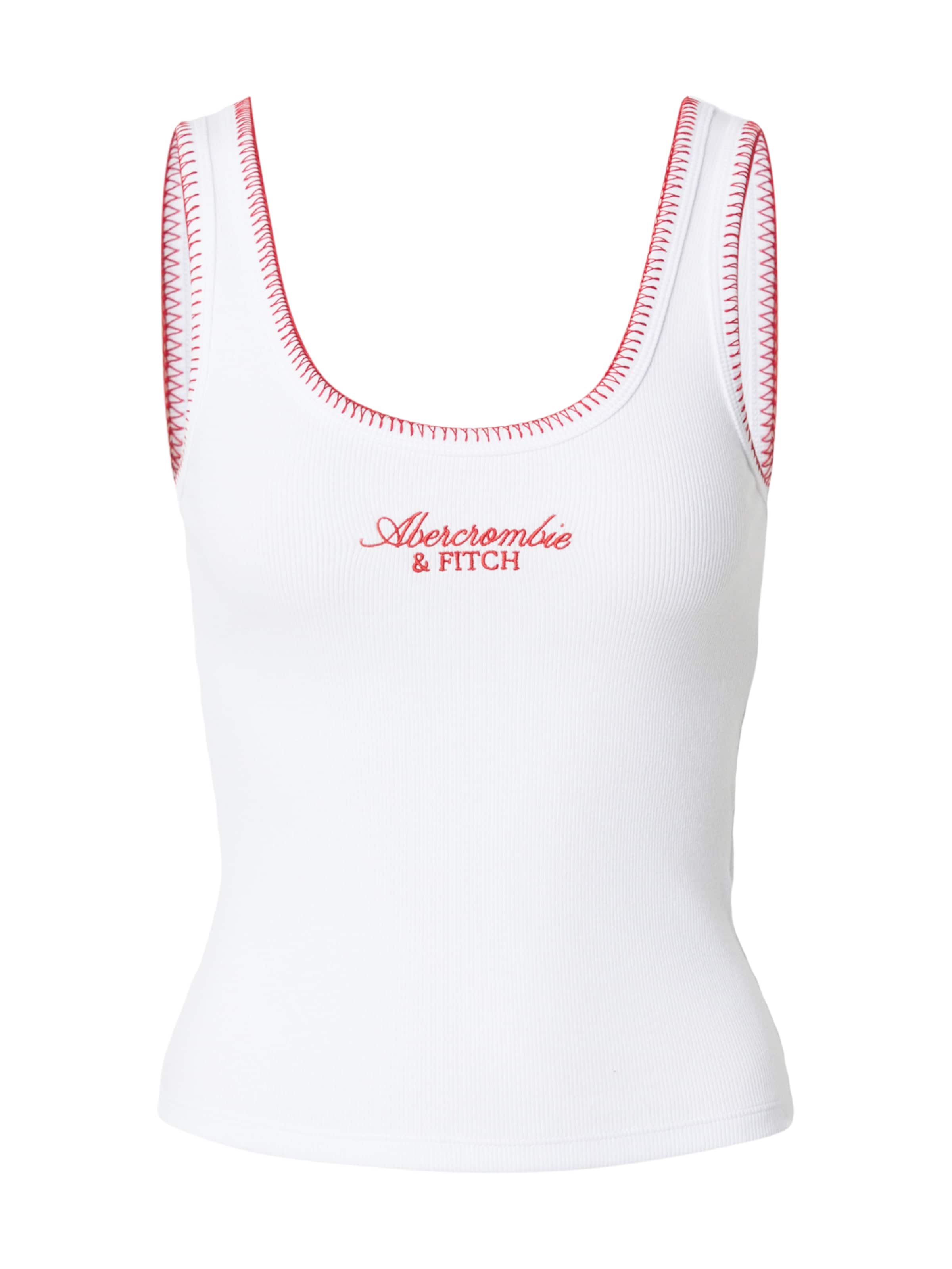 Abercrombie & Fitch Top – bílá: přední strana