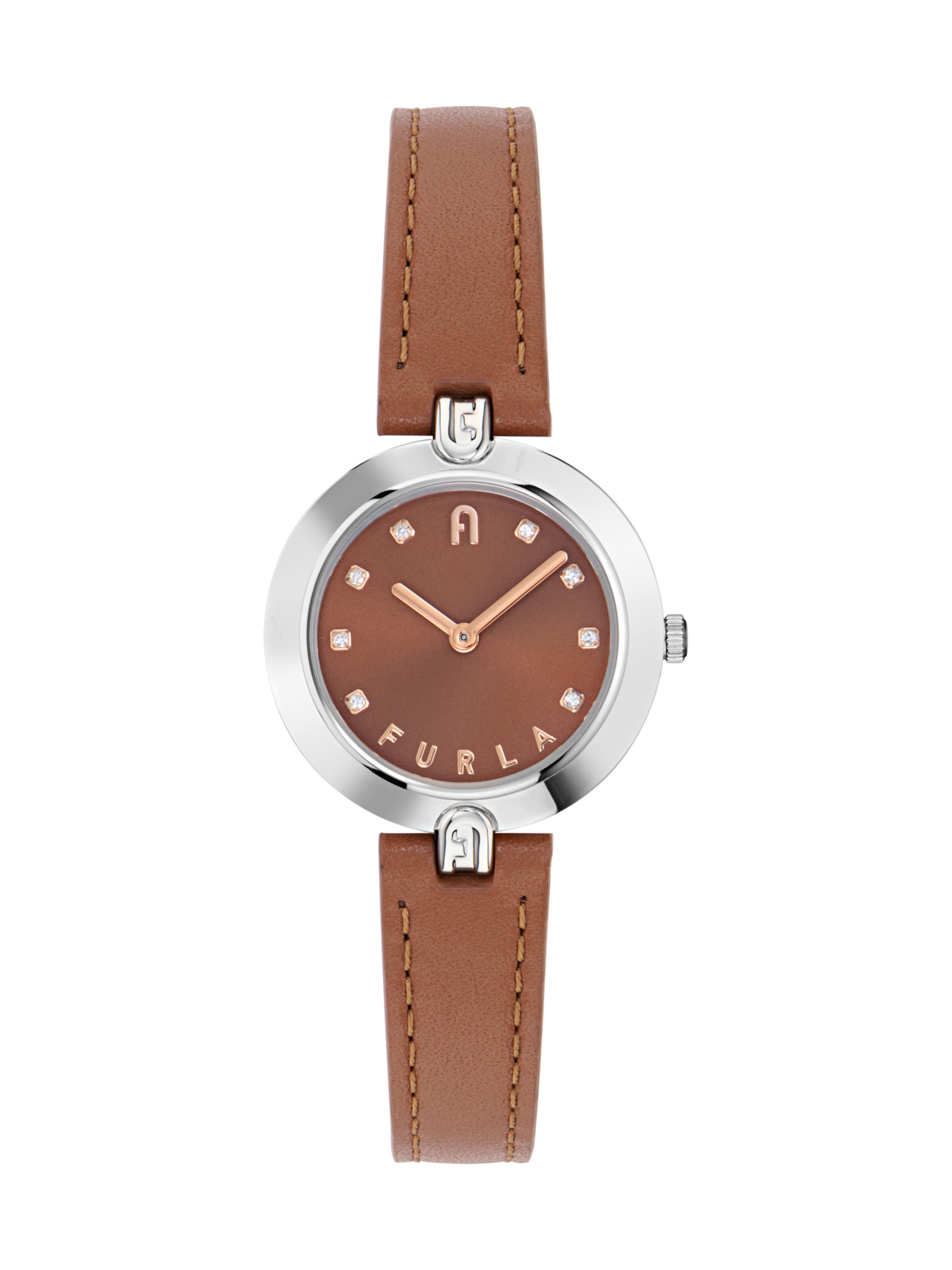 FURLA Analog watch in Brown: front