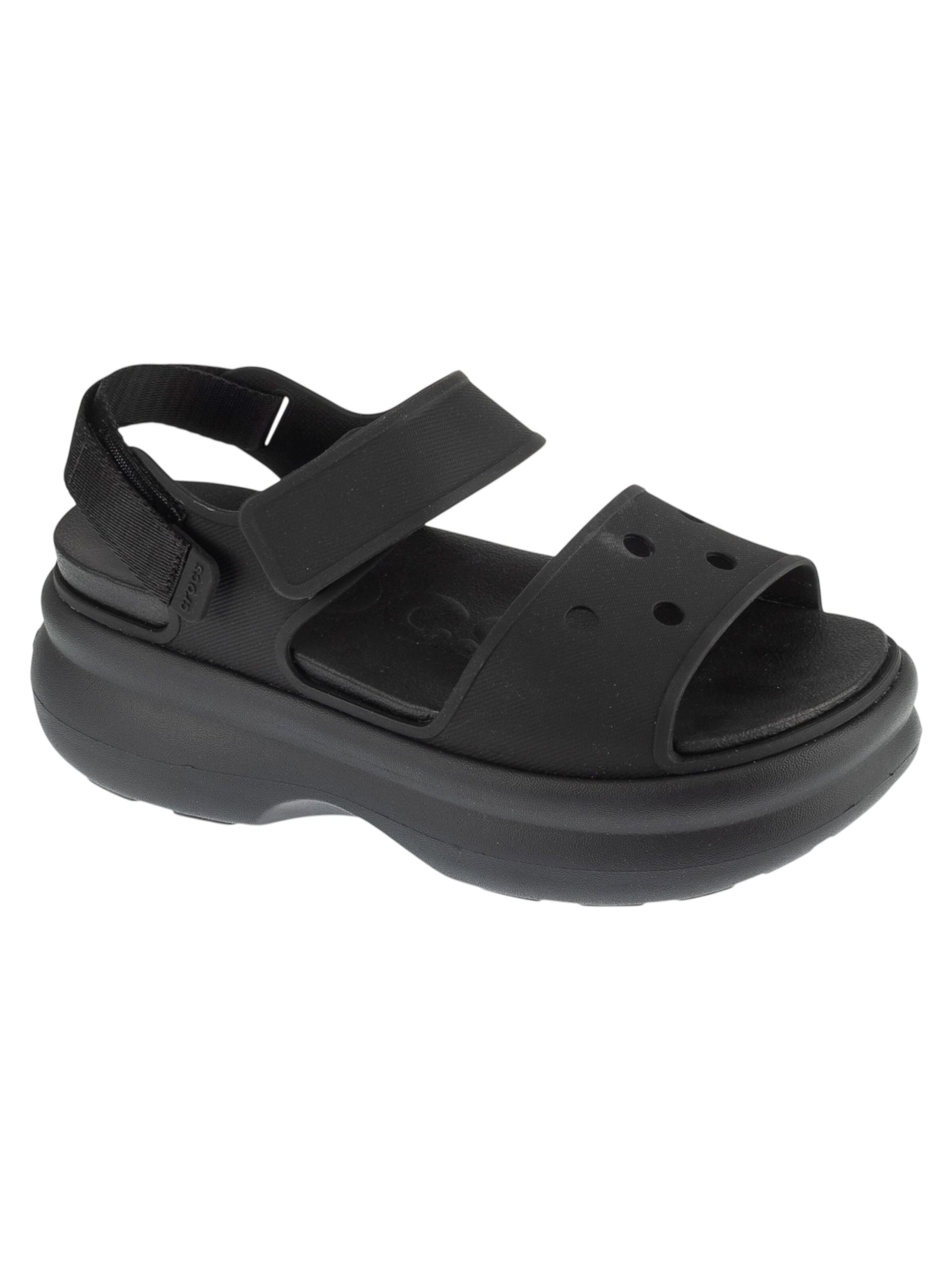 Sandales Crocs en noir : devant