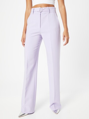 Regular Pantalon à plis 'Huglia' HUGO en violet : devant