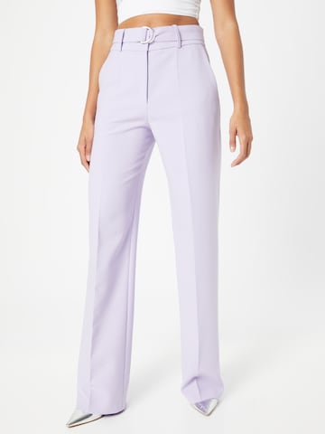 Regular Pantalon à plis 'Huglia' HUGO Red en violet : devant