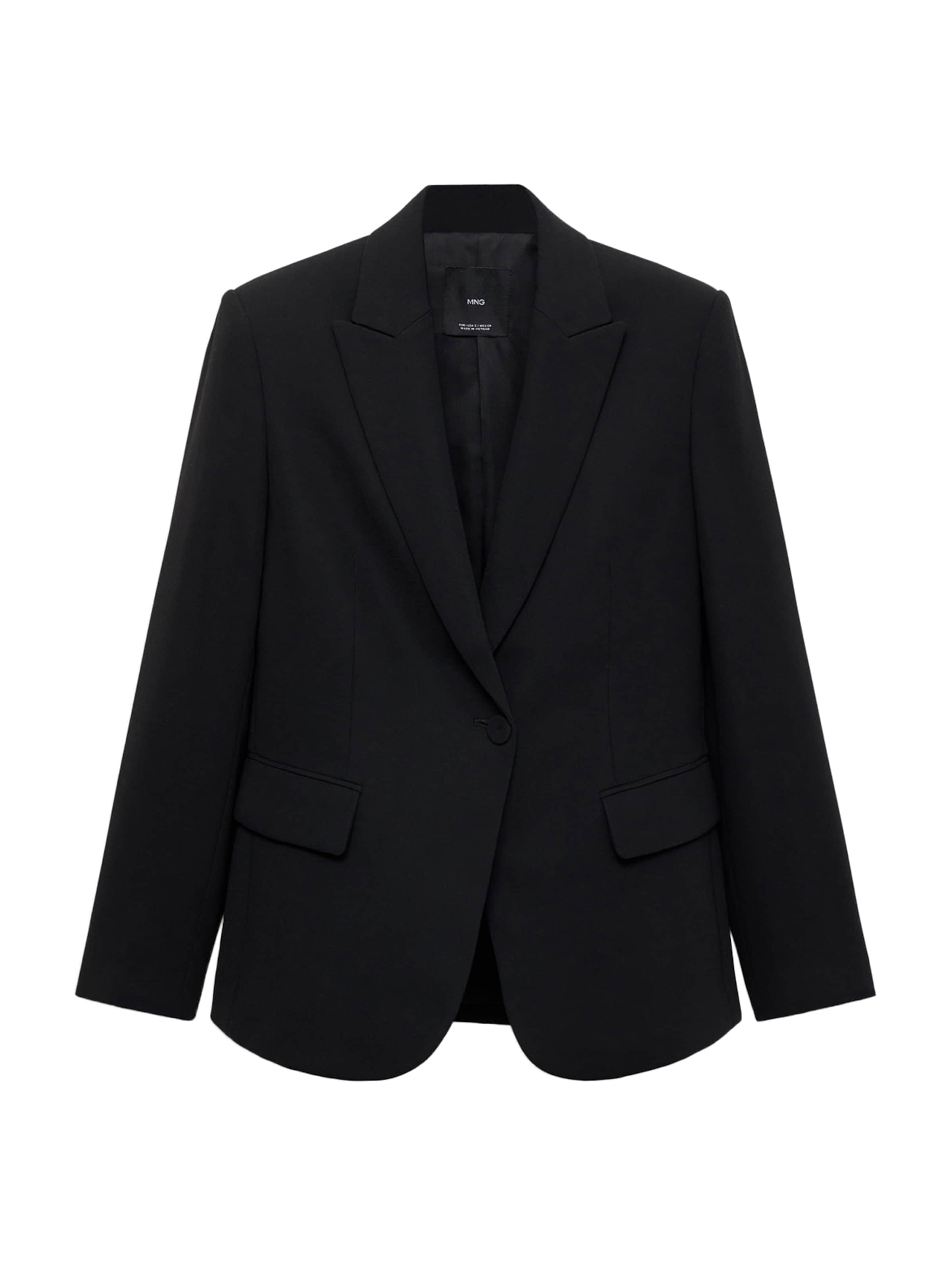 MANGO Blejzer 'Iguana' - Čierna: predná strana