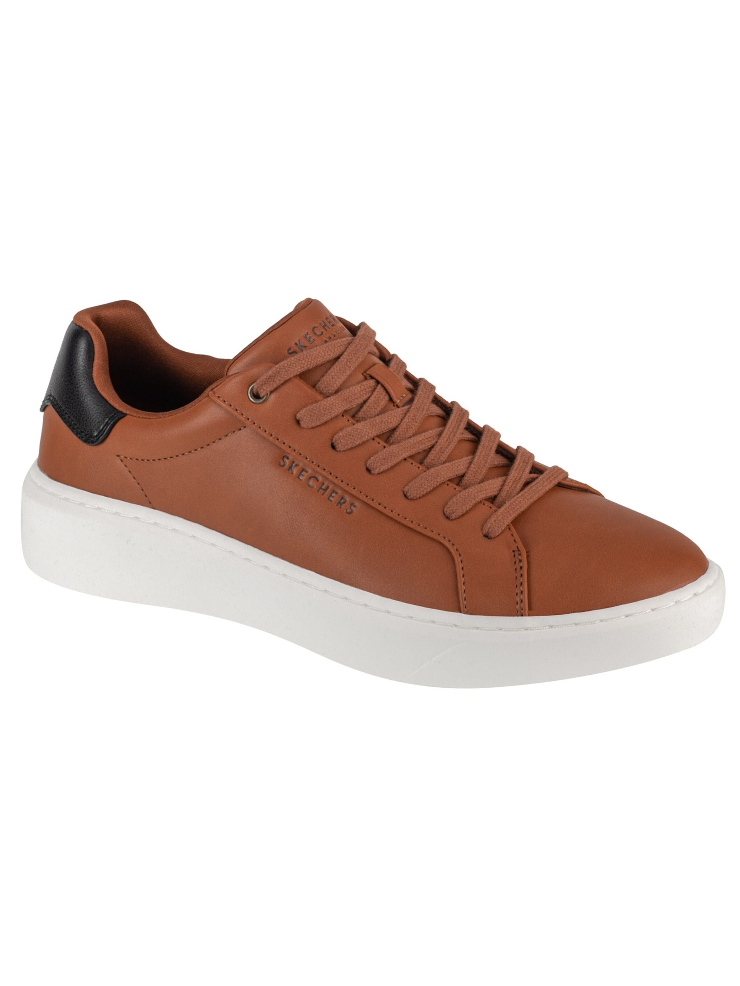 SKECHERS Sneakers laag 'Skechers Court Break - Suit Sneaker' in Bruin: voorkant