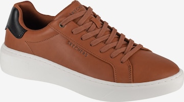 SKECHERS Sneakers laag 'Skechers Court Break - Suit Sneaker' in Bruin: voorkant