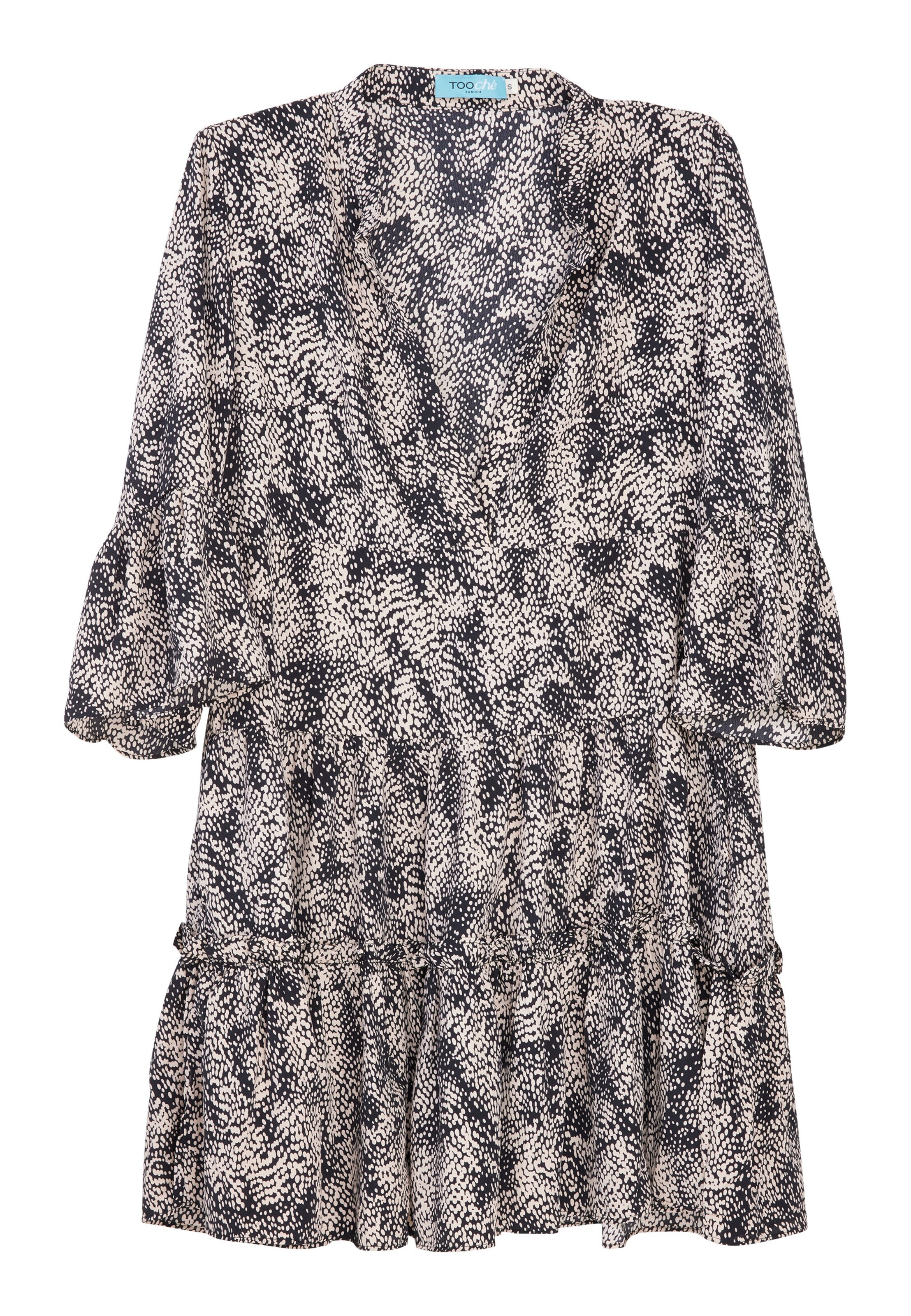 TOOche Abendkleid 'Schneeflocke' in beige / schwarz, Produktansicht