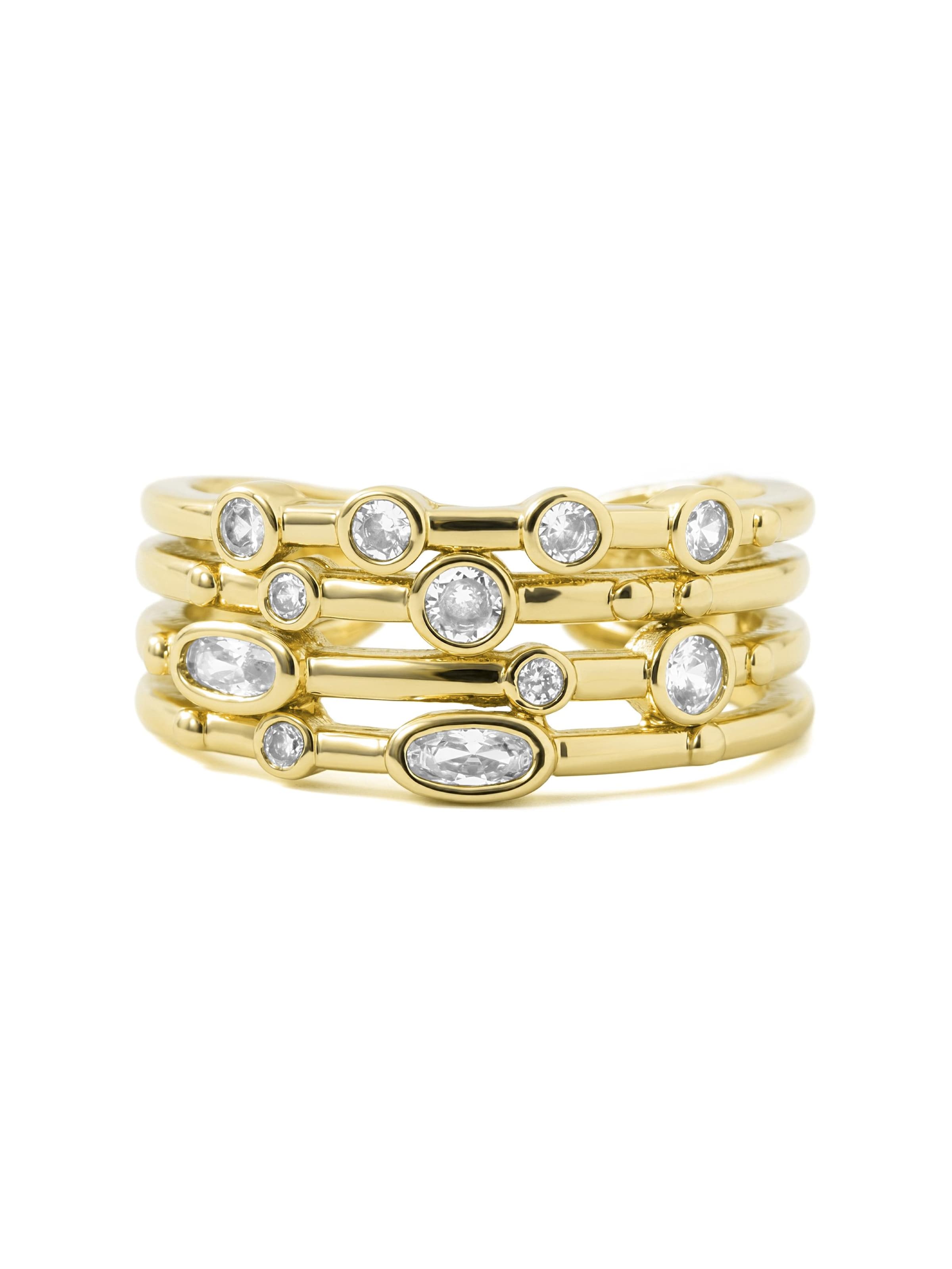 Luxenter Ring 'Ulethel'‌‌‌‌ in Gold: Vorderseite