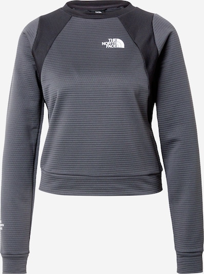 THE NORTH FACE Sportsweatshirt 'Mountain' in dunkelgrau / schwarz / weiß, Produktansicht