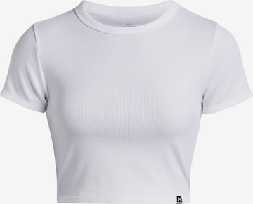 T-shirt fonctionnel UNDER ARMOUR en blanc : devant
