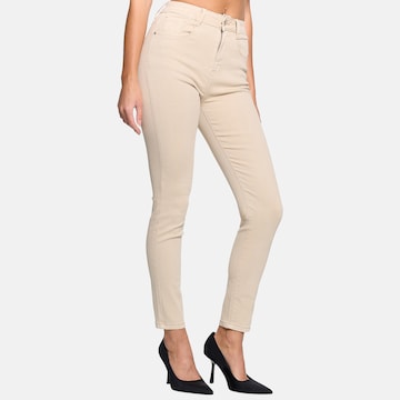 Elara Skinny Jeans i beige