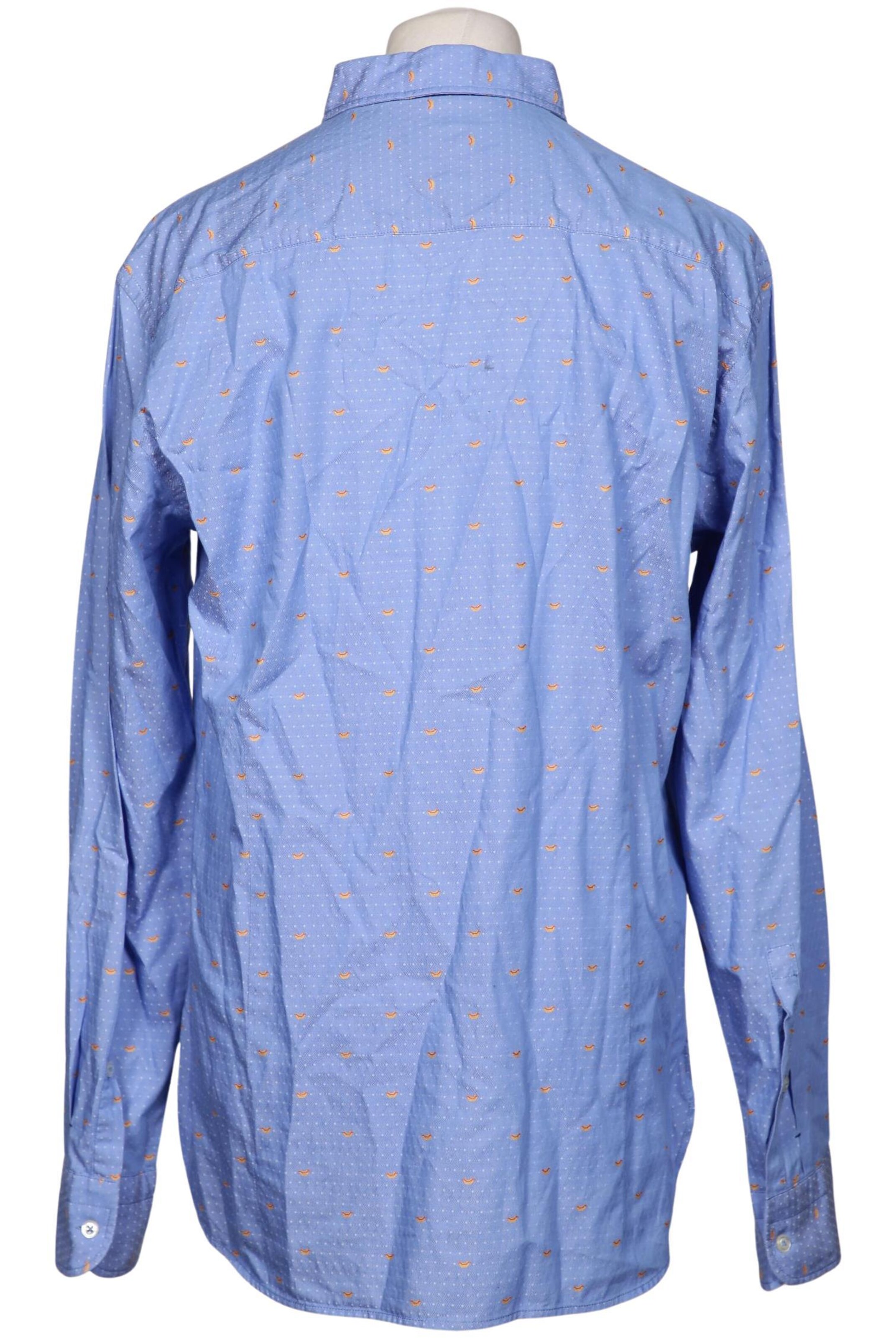 BOSS Orange Button Up Shirt in 9XL in Blue