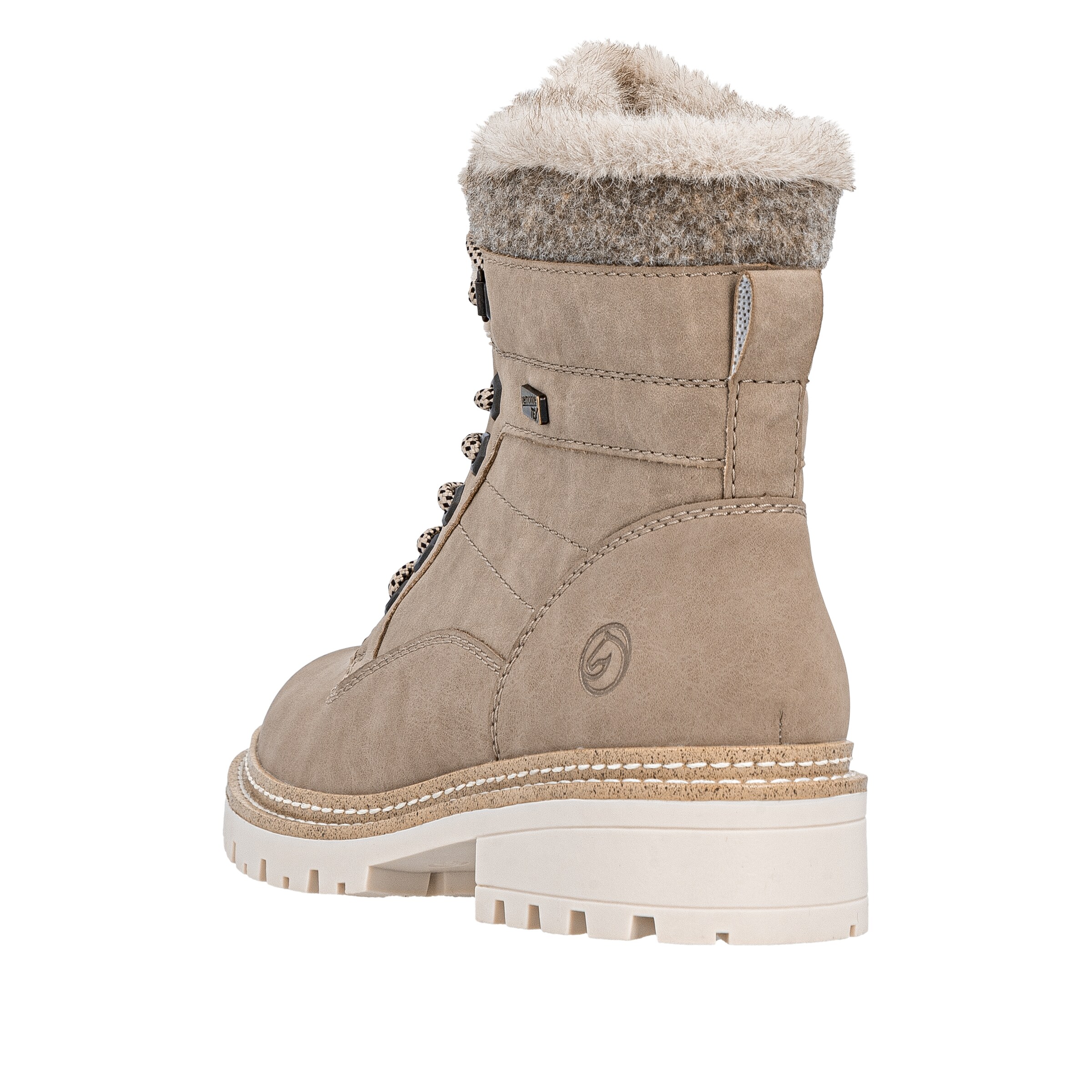 REMONTE Schnürstiefel 'D0B81' in Beige