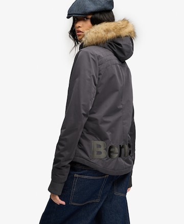 BENCH Winter Jacket 'Bench X Superdry & Co' in Grey: front