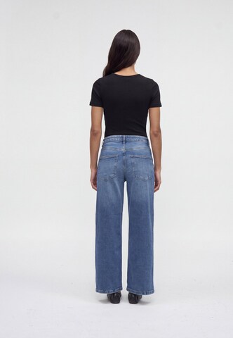 Vero Moda Petite Wide Leg Farkut 'VMTHEA' värissä sininen