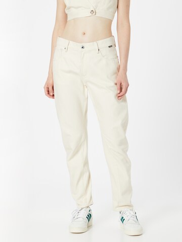 G-Star RAW Wide leg Τζιν σε μπεζ: μπροστά