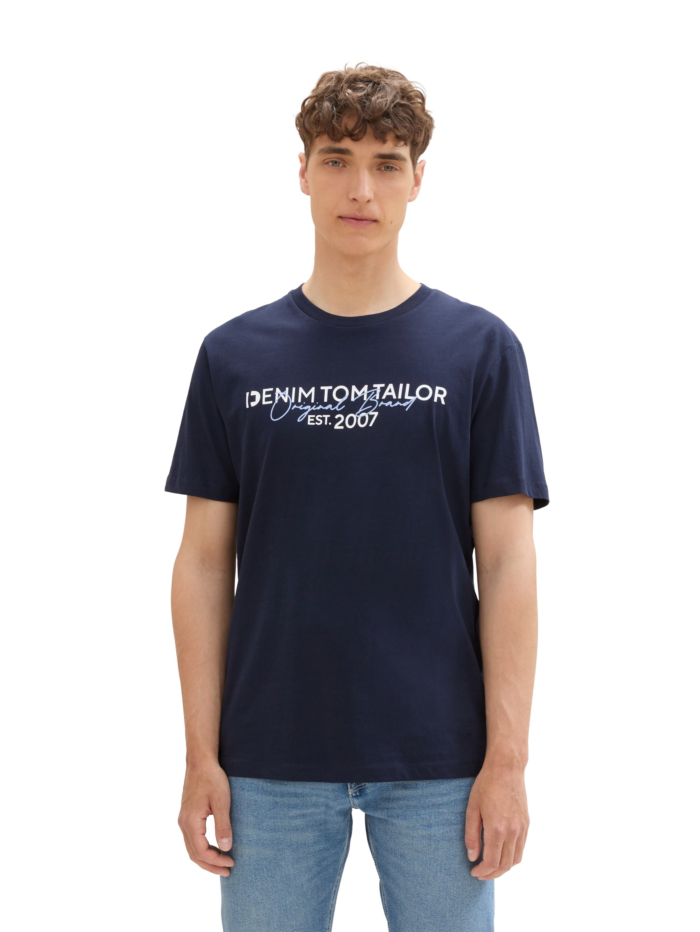 TOM TAILOR DENIM - Camiseta en azul: frente