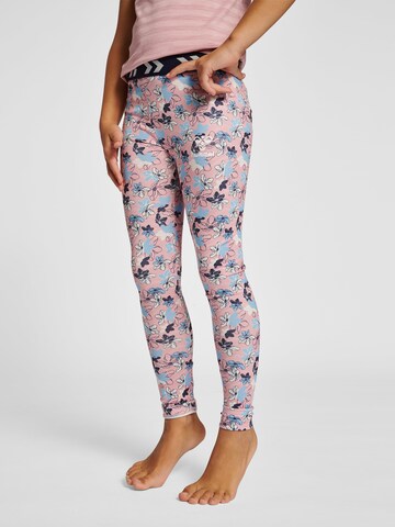 Hummel Skinny Leggings 'Mimmi' in Pink: front