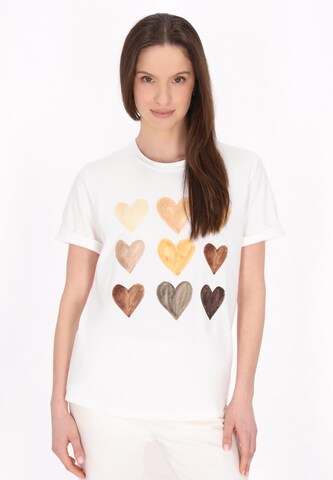 usha BLUE LABEL Футболка в Белый: спереди