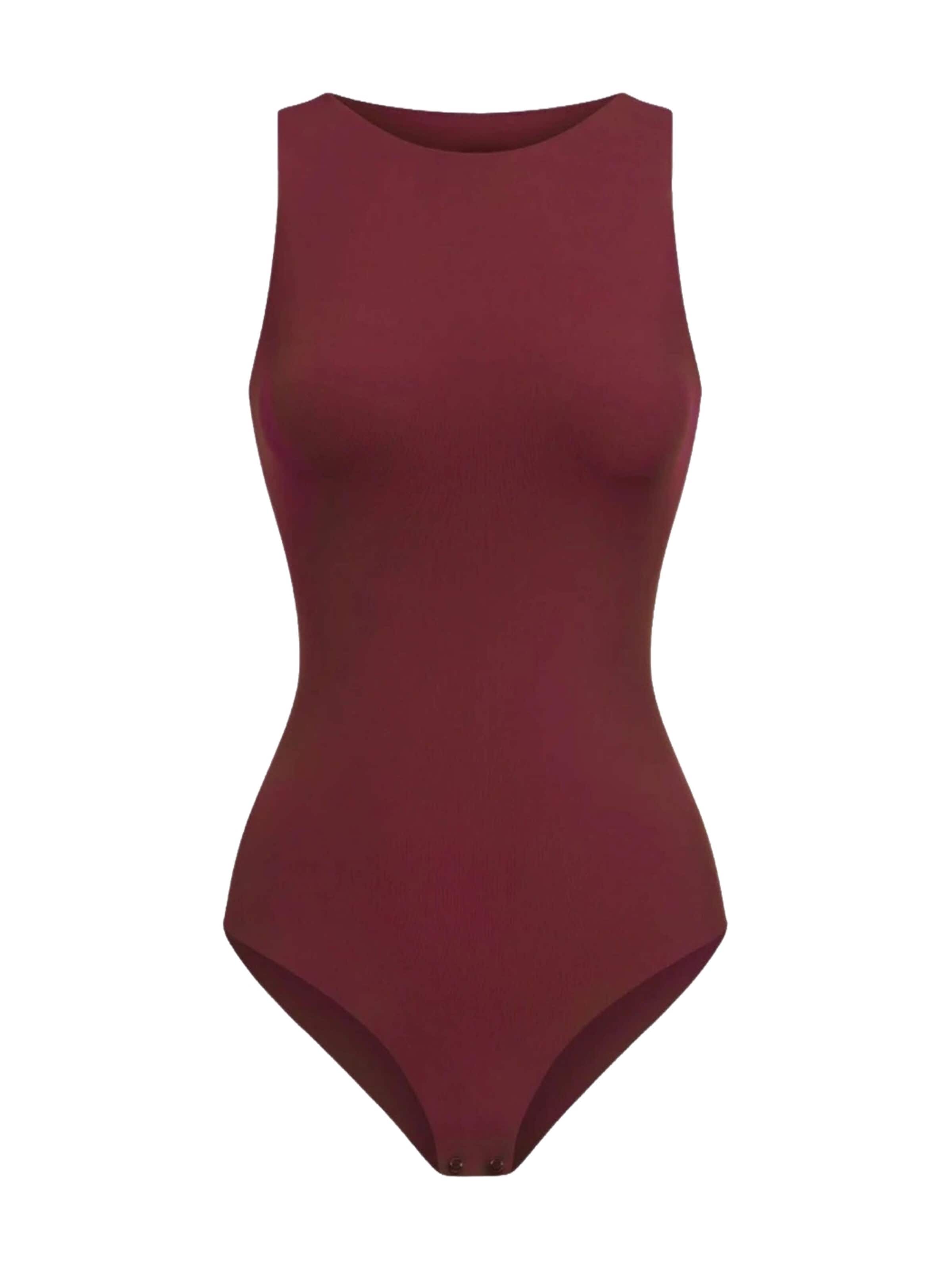 cfab Shaping bodysuit 'Crew Neck Bodysuit String' in XL in Burgundy, Item view