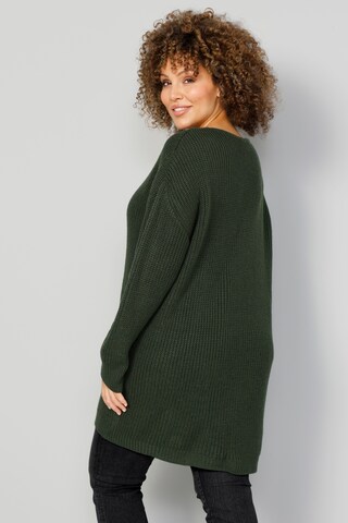 MIAMODA Sweater in Green