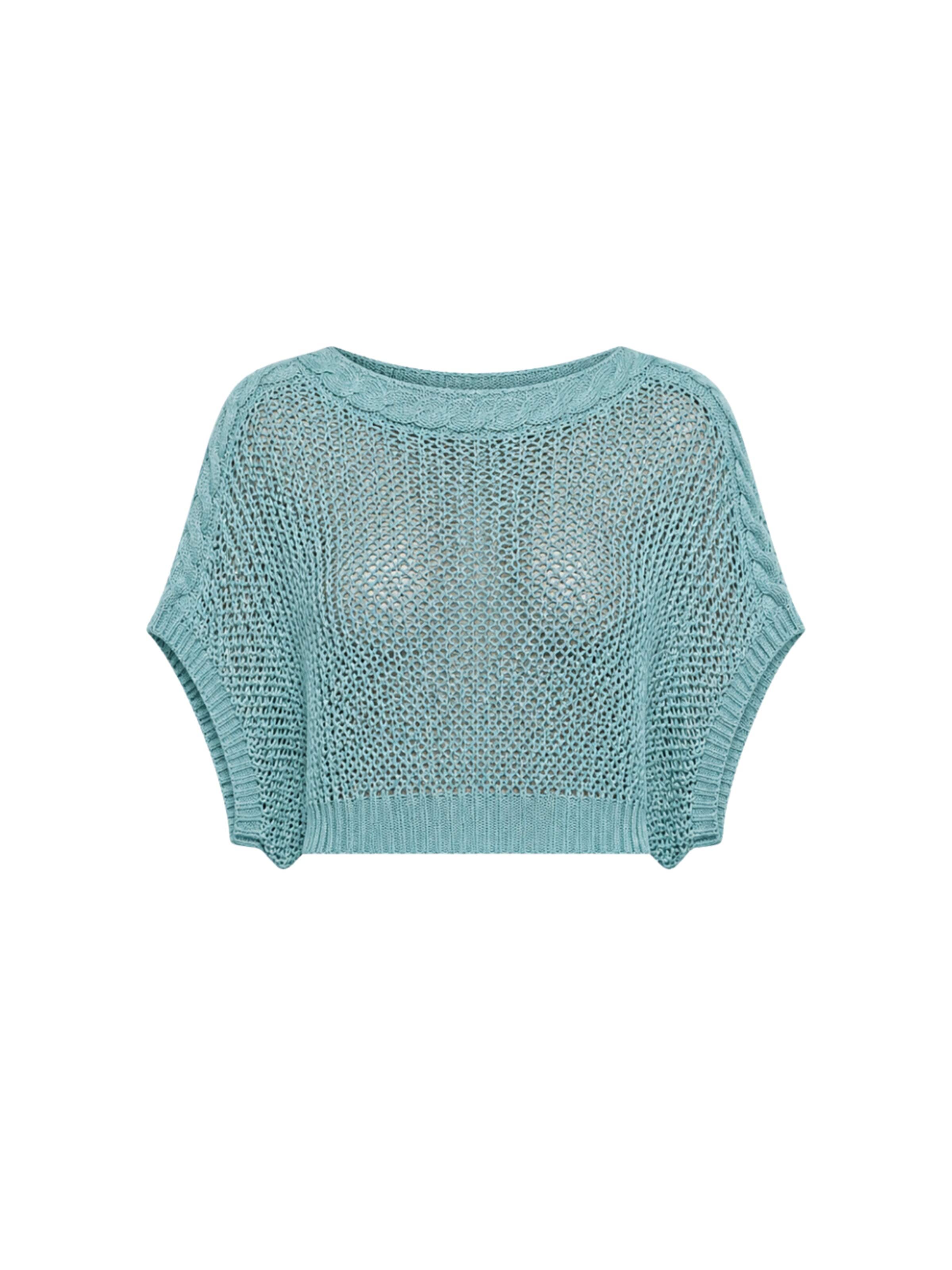 Süel knitwear Knitted top 'Birthday' in Green: front