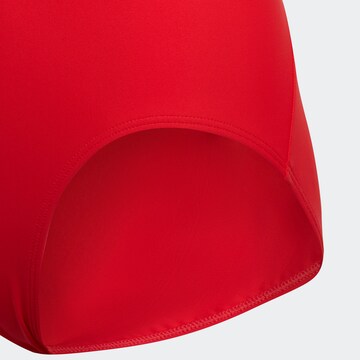 ADIDAS PERFORMANCE T-shirt сутиен Спортна плажна мода 'Bagde of Sport ' в червено