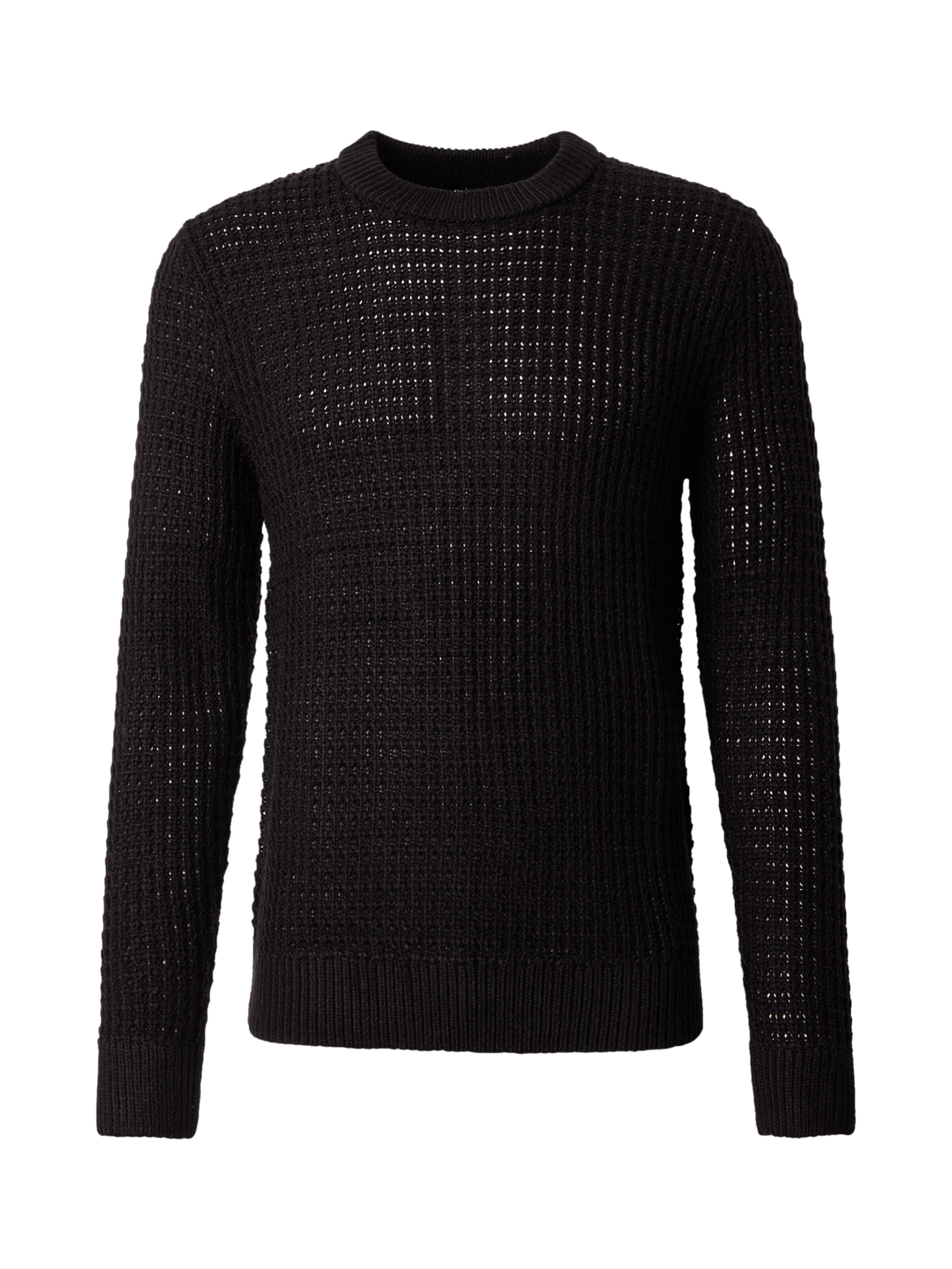 Pull-over 'JREBCARTER' JJ Rebel en noir : devant