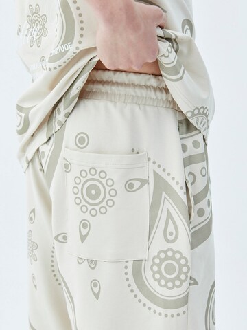 VAMOS CLO Wide leg Broek 'Ardennes' in Beige
