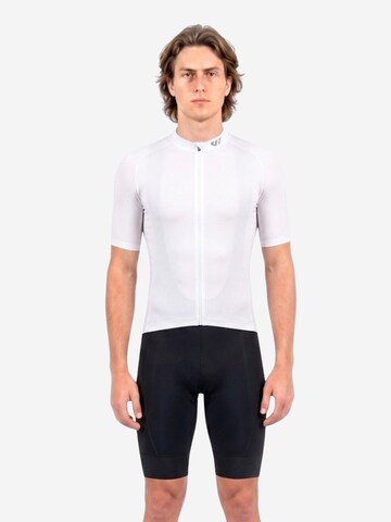 WULIBIKE - Ropa para correr 'Wulibike Radsport-Set 'Y-Ergonomie' Weiß/Schwarz' en blanco