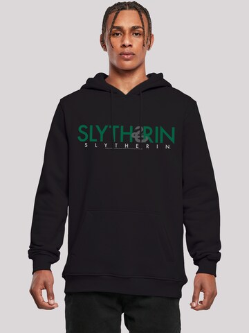 F4NT4STIC Sweatshirt 'Harry Potter Slytherin' in Zwart: voorkant