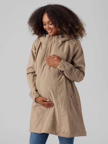 MAMALICIOUS Performance Jacket 'Ella' in Beige: front