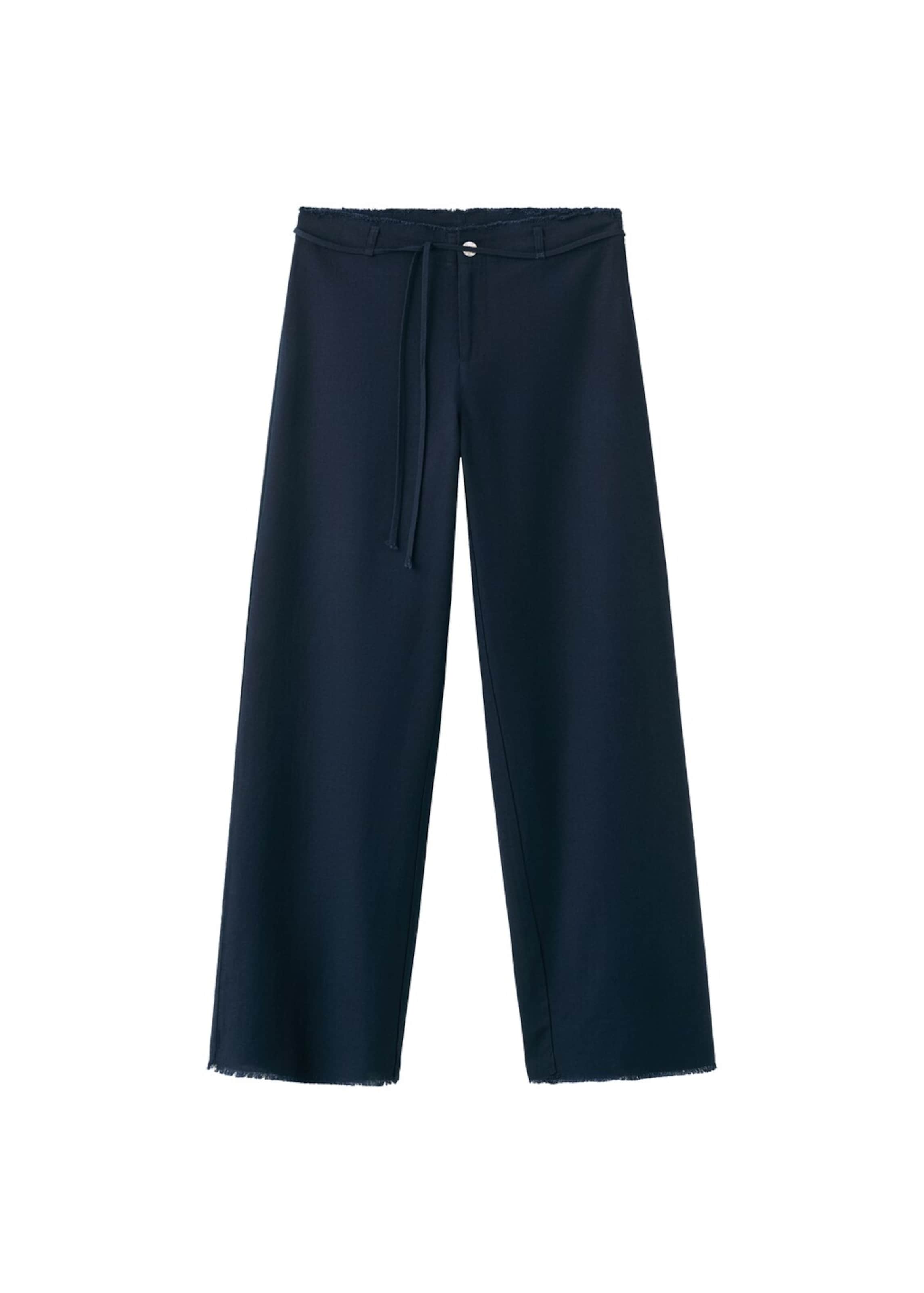 MANGO TEEN Wide leg Pants 'Costaln' in Blue: front