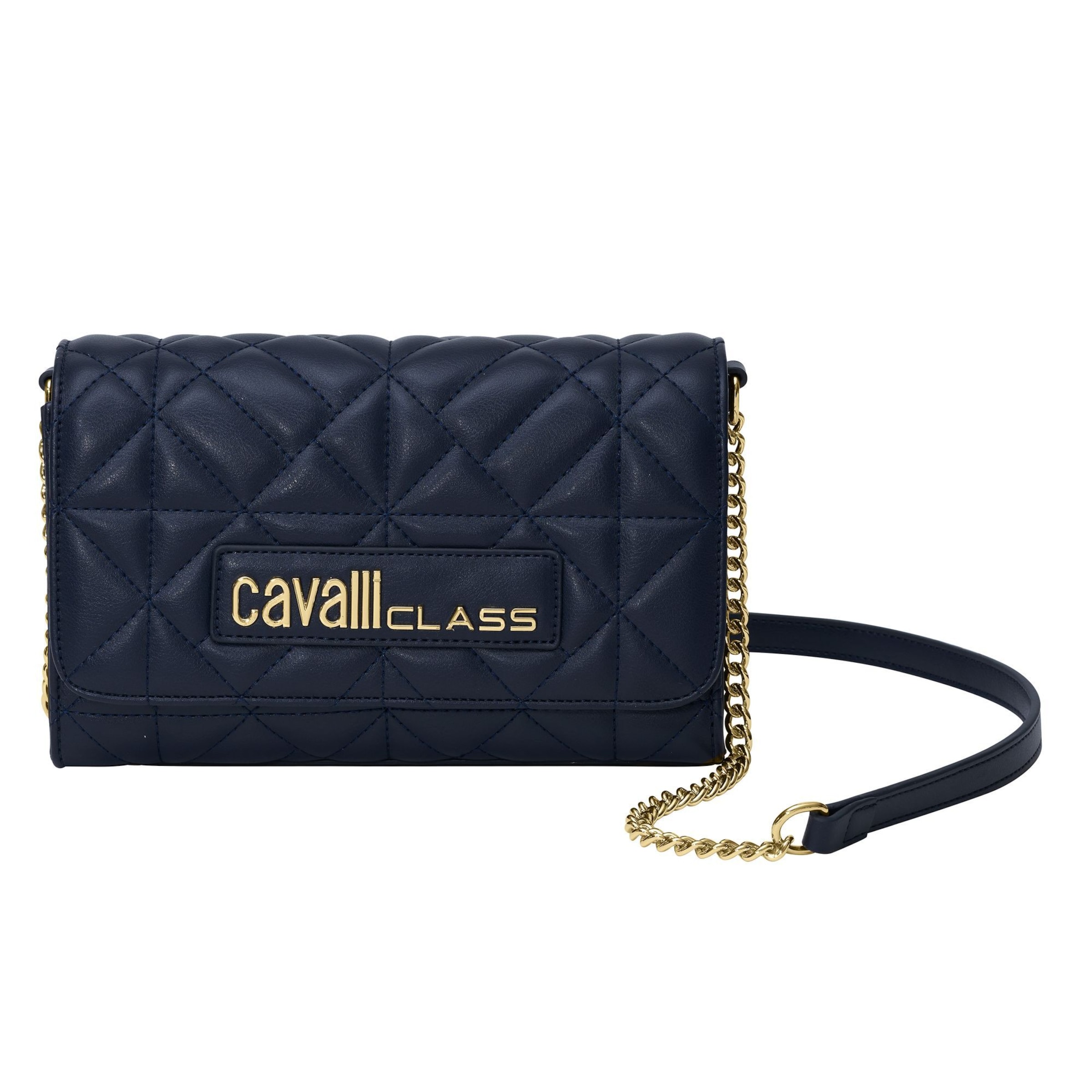 Cavalli Class Schultertasche in Schwarz: Vorderseite