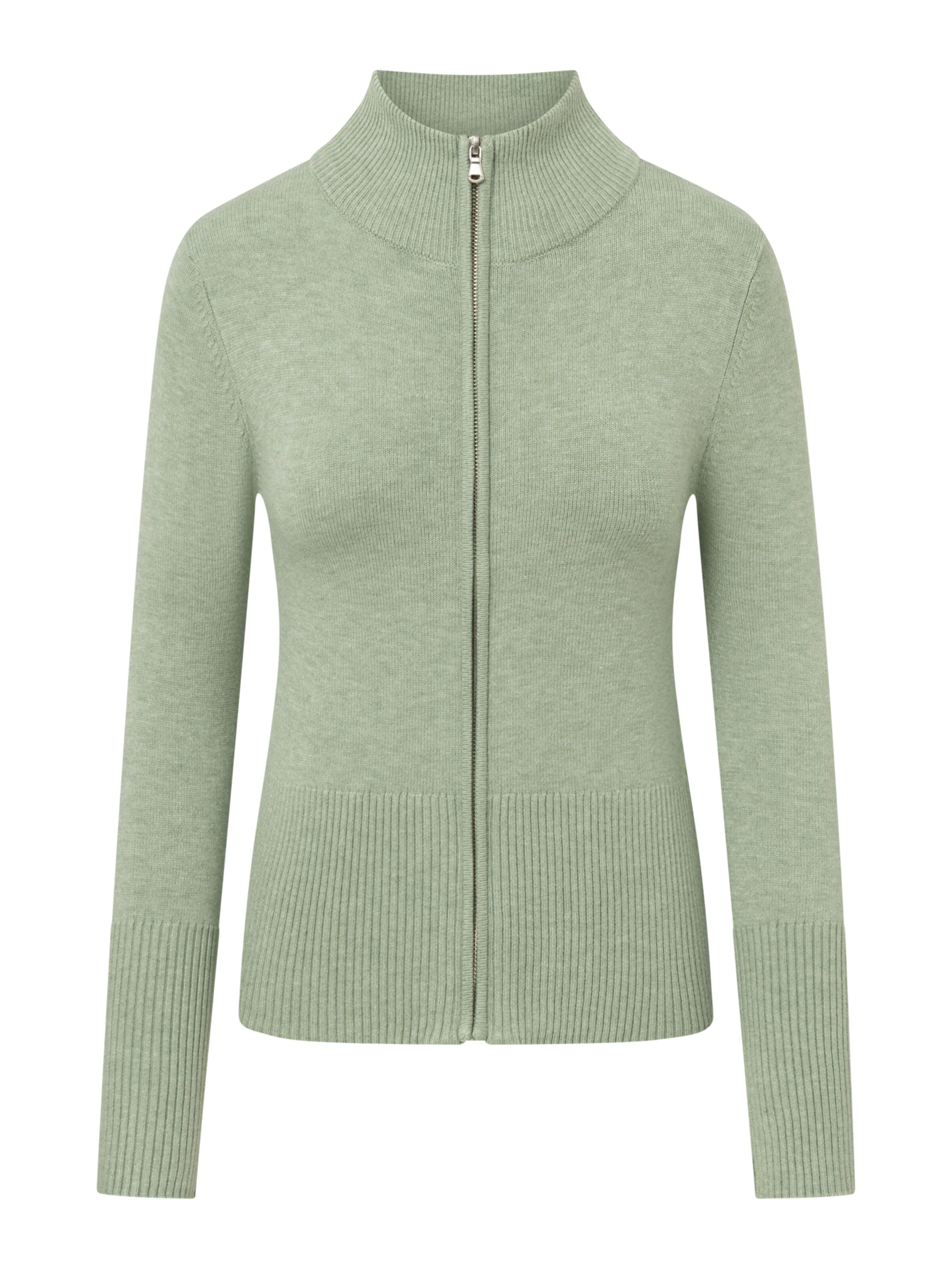 Antargo Strickjacke 'Iris'‌‌‌‌‌‌‌‌‌‌ in Grün: Vorderseite