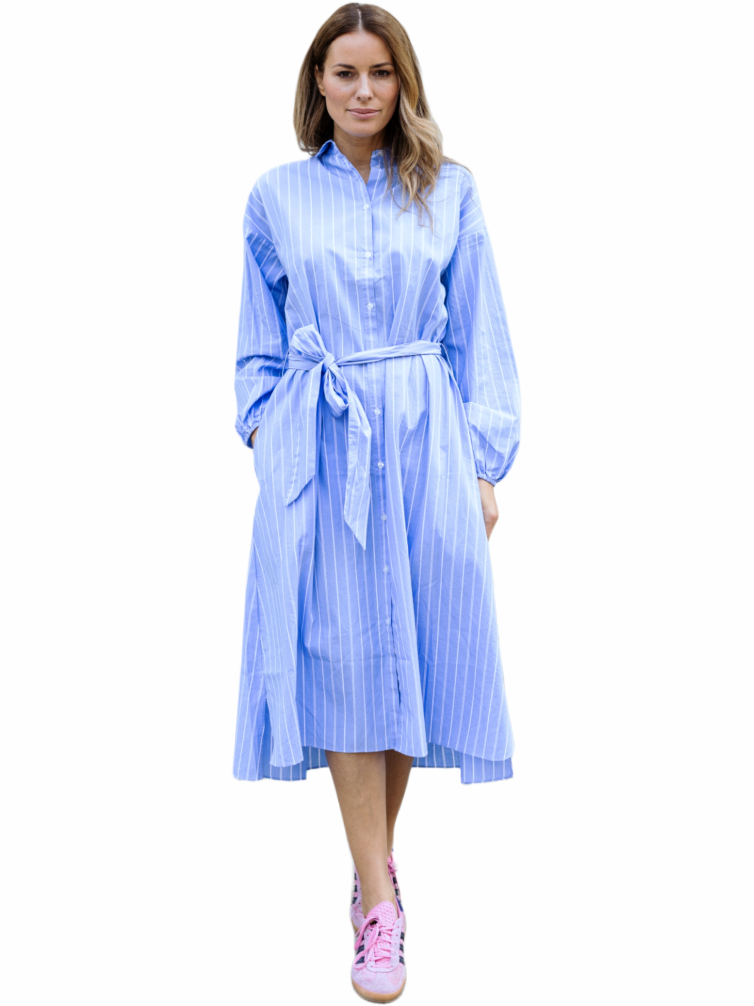 LIKS. Munich Oversized jurk 'No Risk No Magic' in Blauw