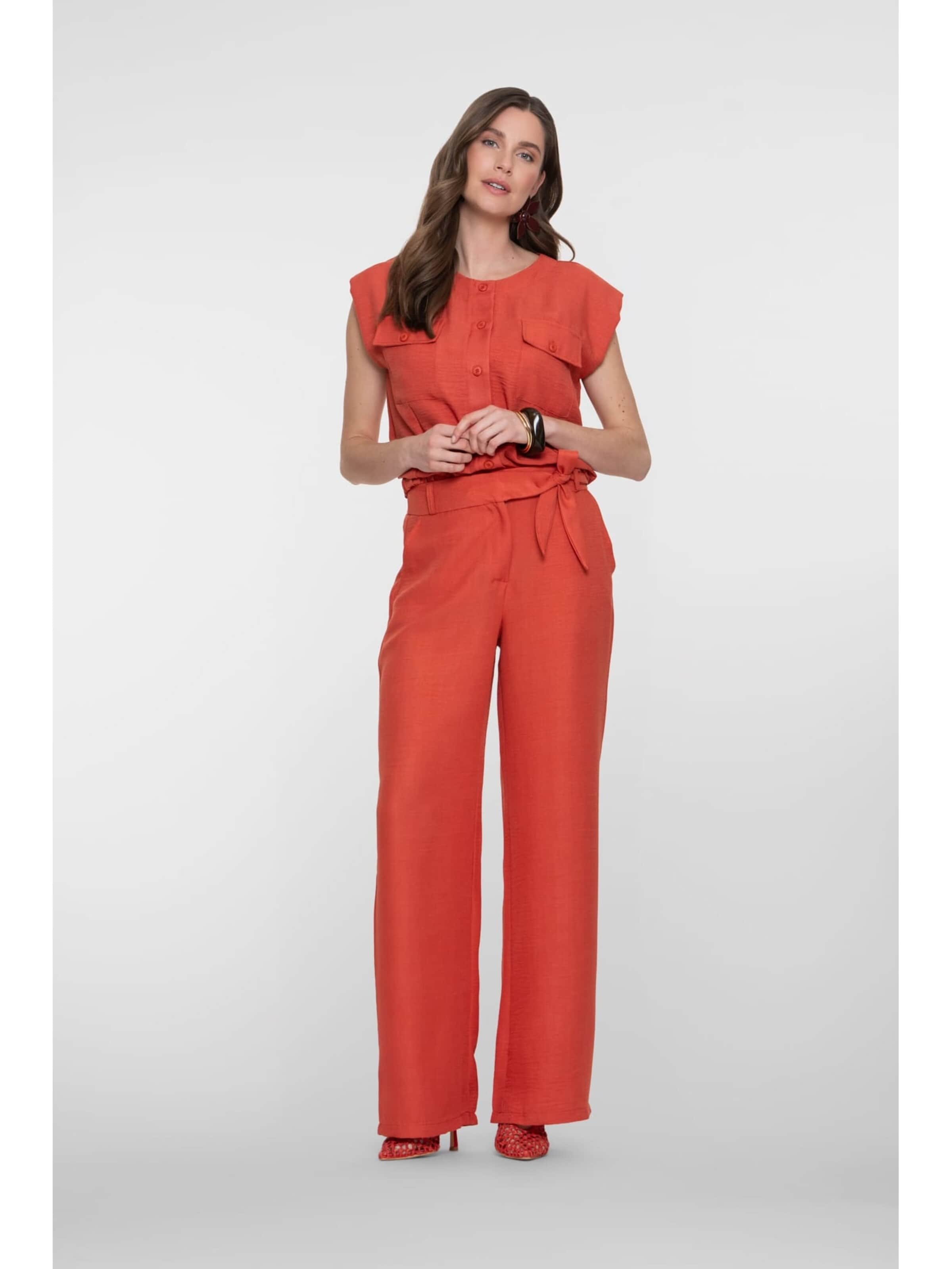 Geisha Baggy Trousers in Red: front