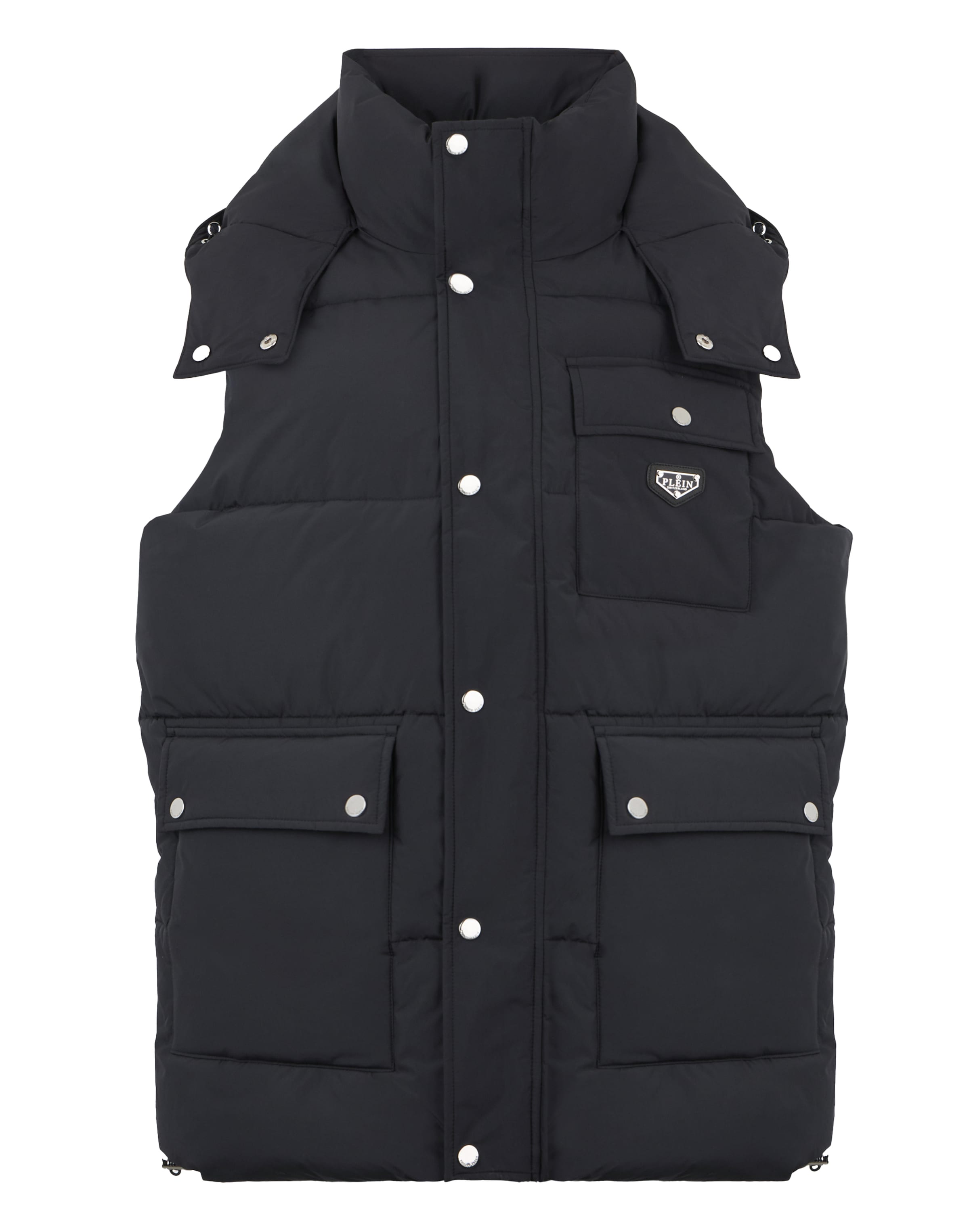 Gilet Philipp Plein en noir : devant