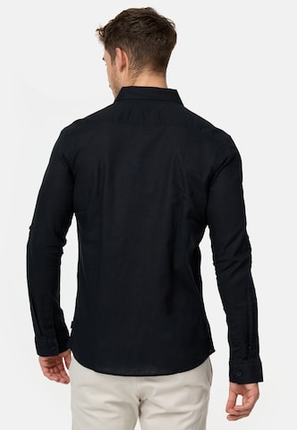 INDICODE JEANS Regular fit Overhemd ' Brayden ' in Zwart