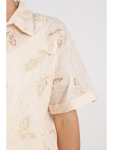 nukus Blouse in Beige