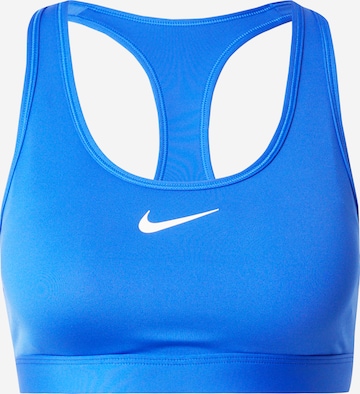 NIKESportski grudnjak 'Swoosh' - plava boja: prednji dio