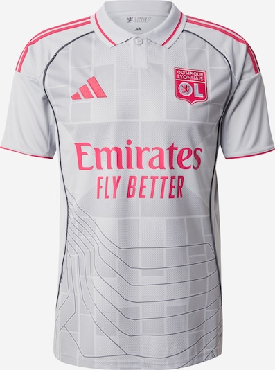 ADIDAS PERFORMANCE Toiminnallinen paita värissä vaaleanharmaa / purppura / valkoinen, Tuotenäkymä