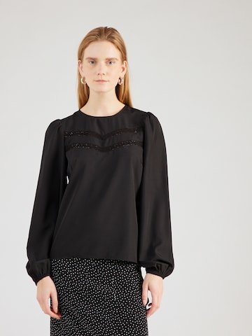 VILA - Blusa 'ANNUA' em preto: frente