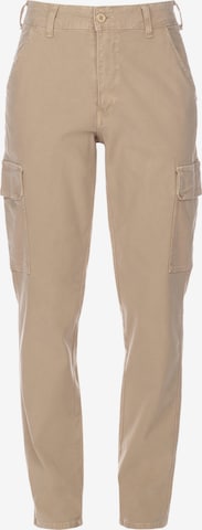 Pantalon cargo 'CASTELLA' Le Temps Des Cerises en marron : devant
