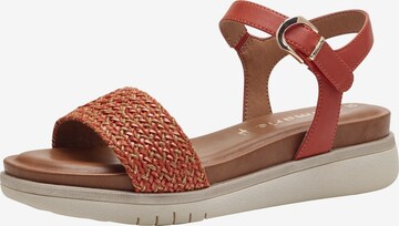 TAMARIS Strap Sandals in Orange: front