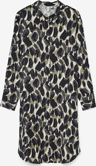 VERO MODA Blūžkleita 'VMFANINI', krāsa - tumši pelēks / haki / melns / balts, Preces skats