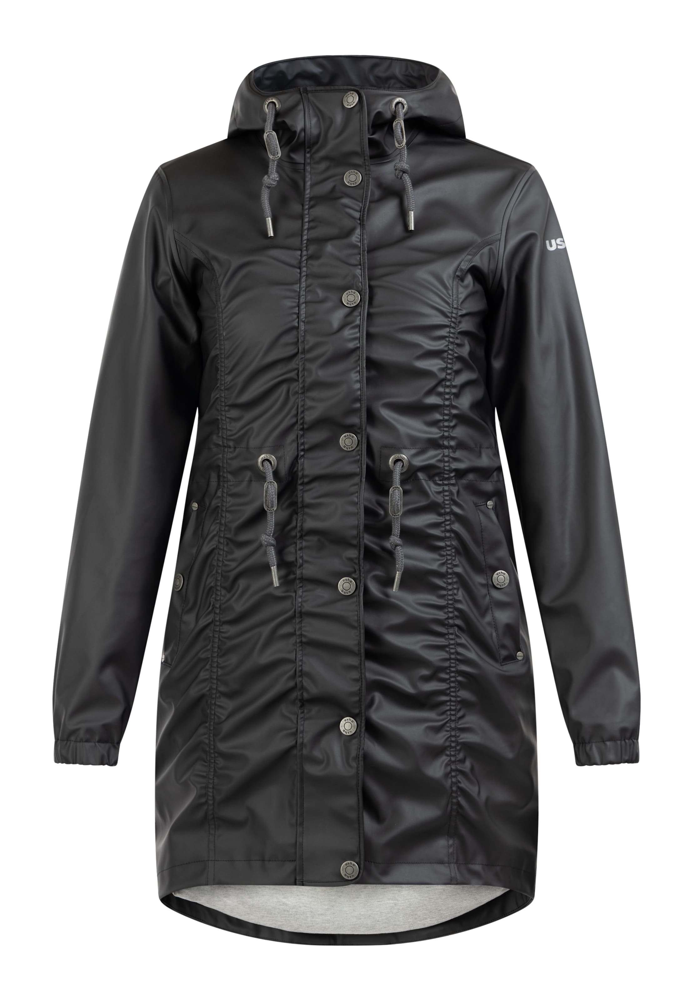 Usha Płaszcz funkcyjny w kolorze czarny: przód