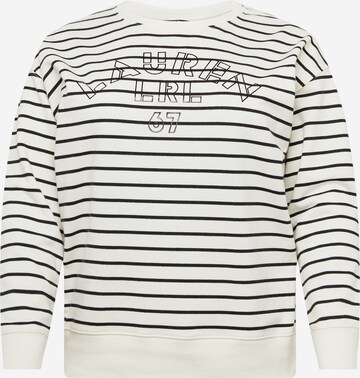 Lauren Ralph Lauren Plus Sweatshirt 'KAPPY' in Beige: predná strana