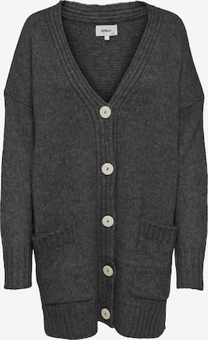 ONLY Knit Cardigan 'Airy' in Grey: front