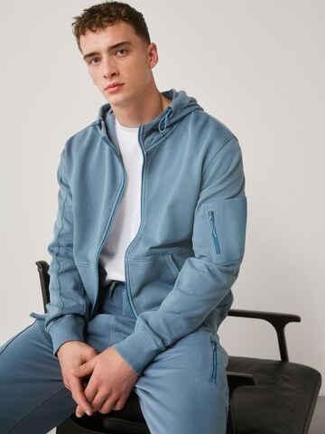 Next Sweatvest in Blauw: voorkant